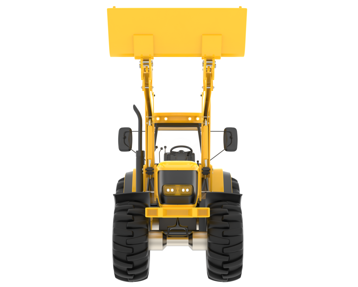 Excavator isolated on background. 3d rendering - illustration png