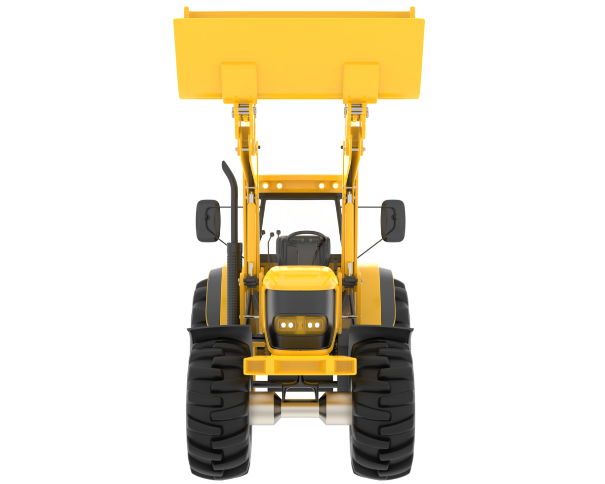 Excavator isolated on background. 3d rendering - illustration png
