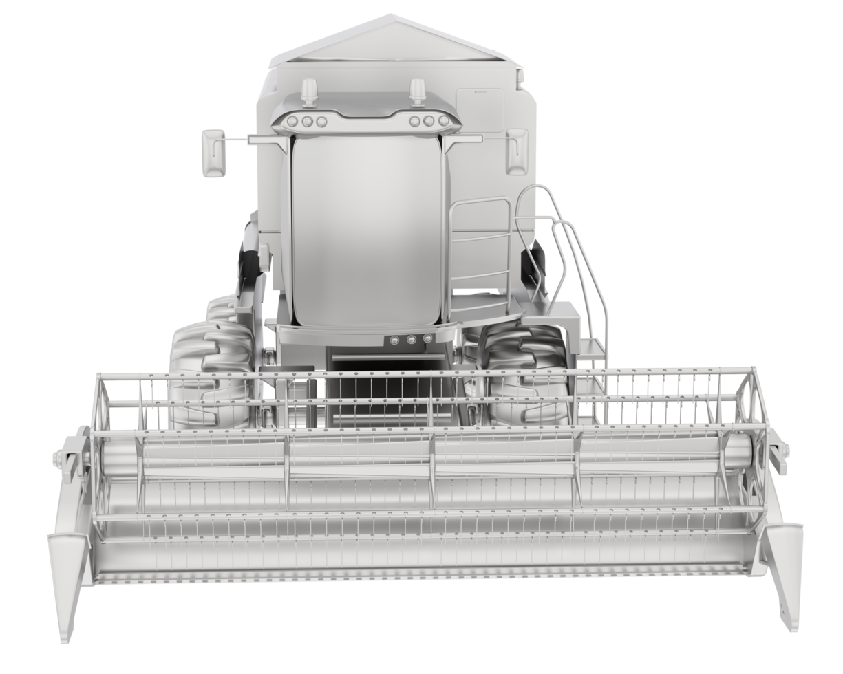 Harvester isolated on background. 3d rendering - illustration png