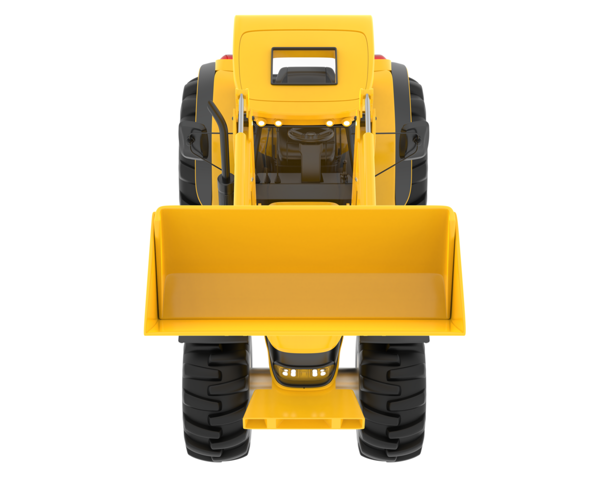 Excavator isolated on background. 3d rendering - illustration png