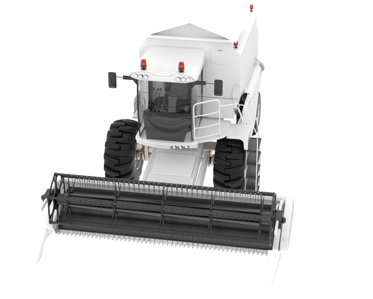 Harvester isolated on background. 3d rendering - illustration png