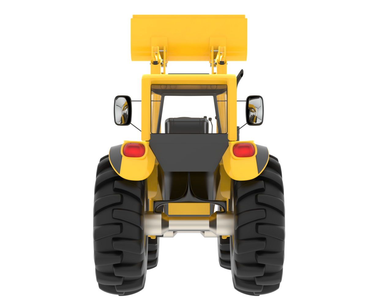 Excavator isolated on background. 3d rendering - illustration png