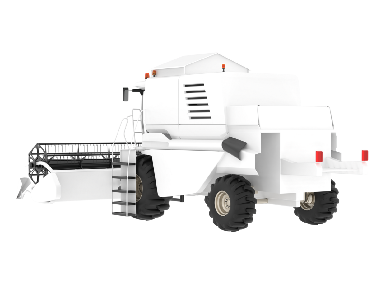 Harvester isolated on background. 3d rendering - illustration png