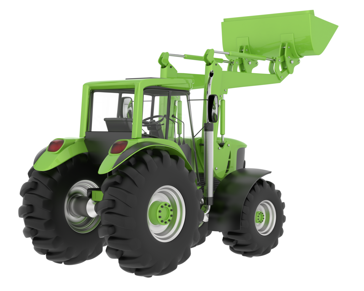 Excavator isolated on background. 3d rendering - illustration png