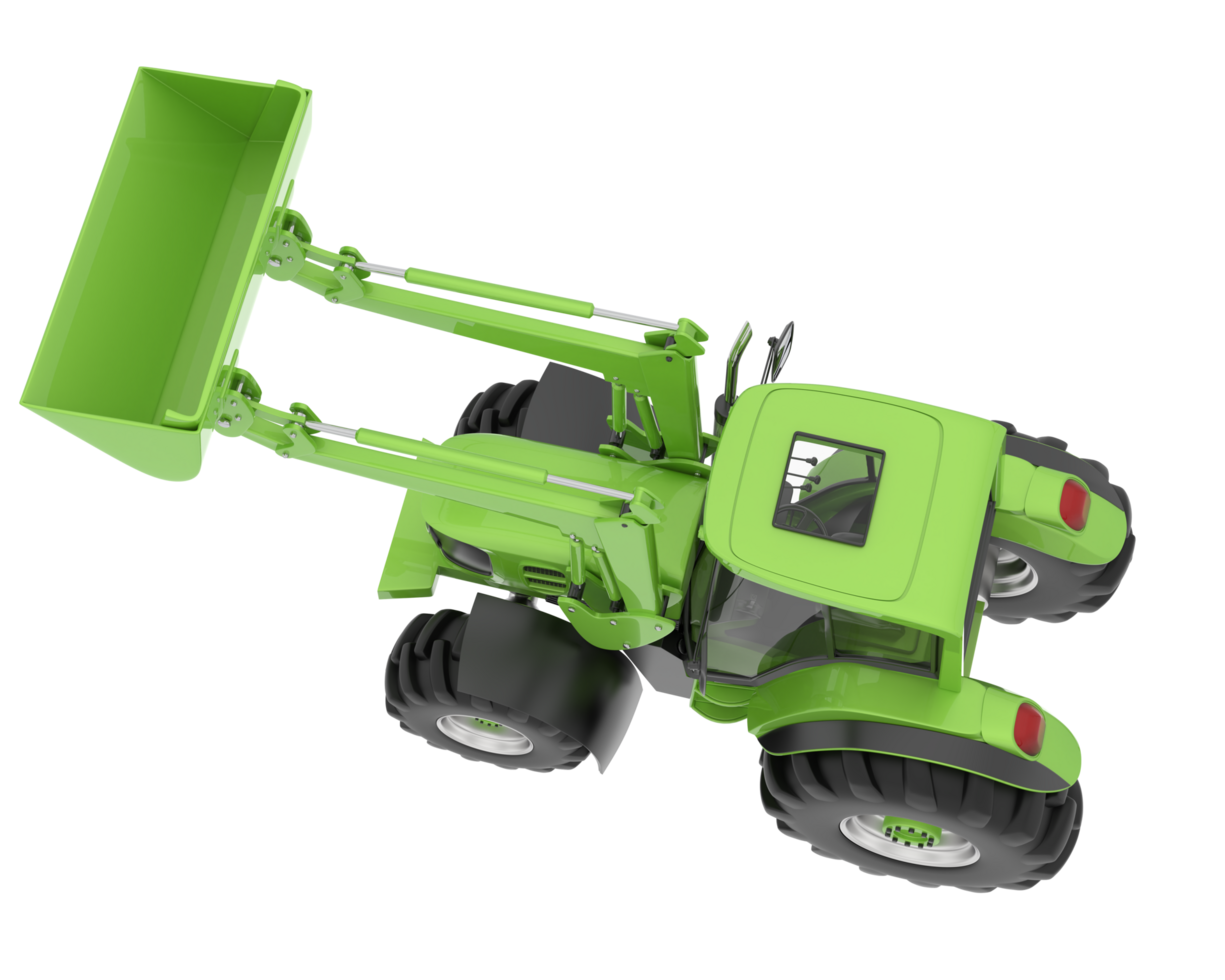 Excavator isolated on background. 3d rendering - illustration png