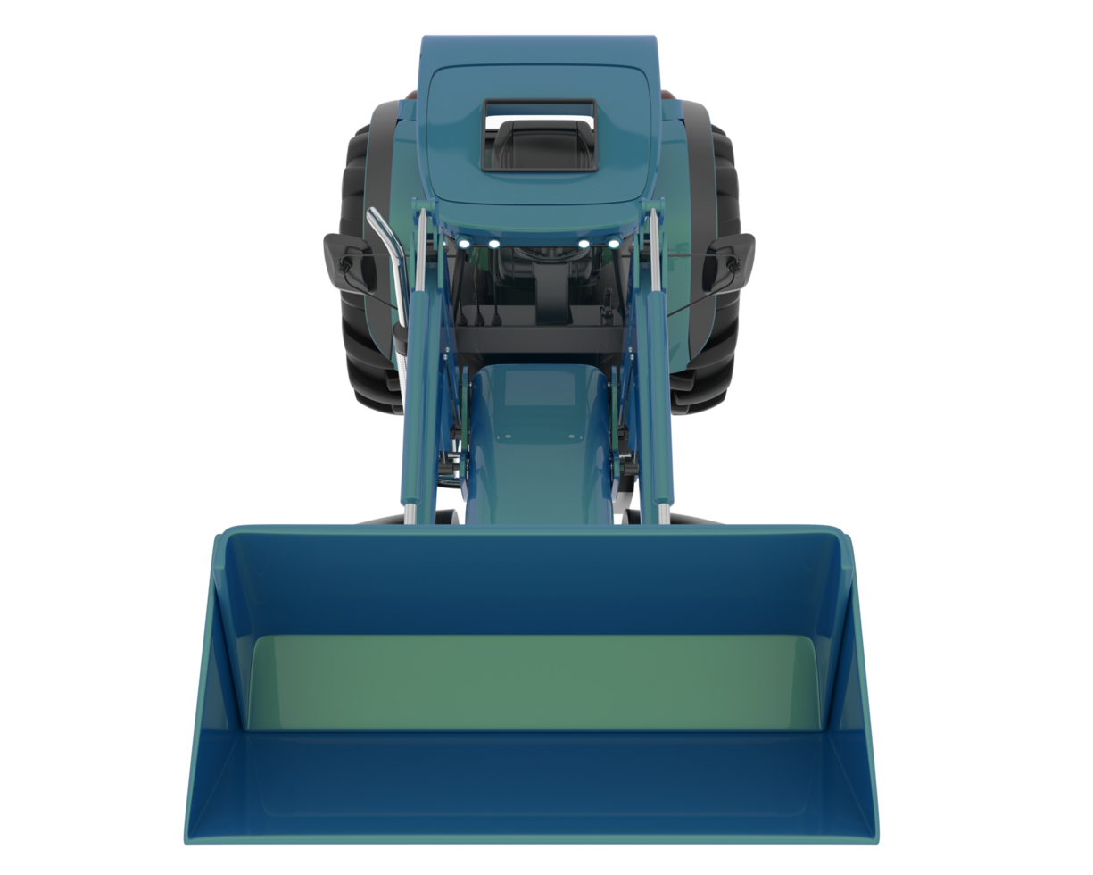Excavator isolated on background. 3d rendering - illustration png