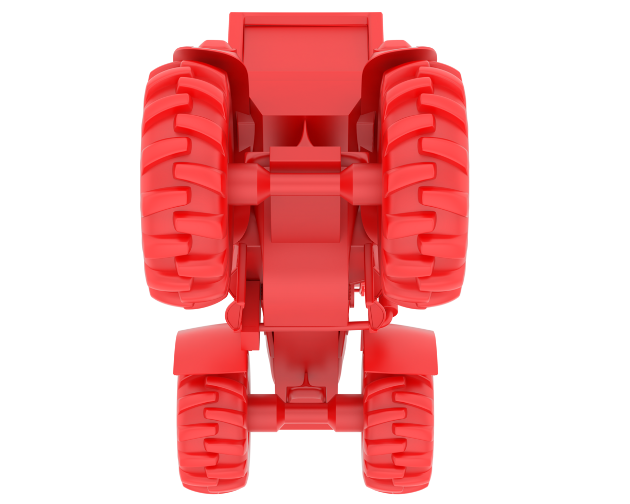 Excavator isolated on background. 3d rendering - illustration png