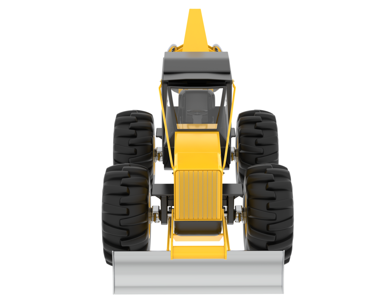 Skidder isolated on background. 3d rendering - illustration png