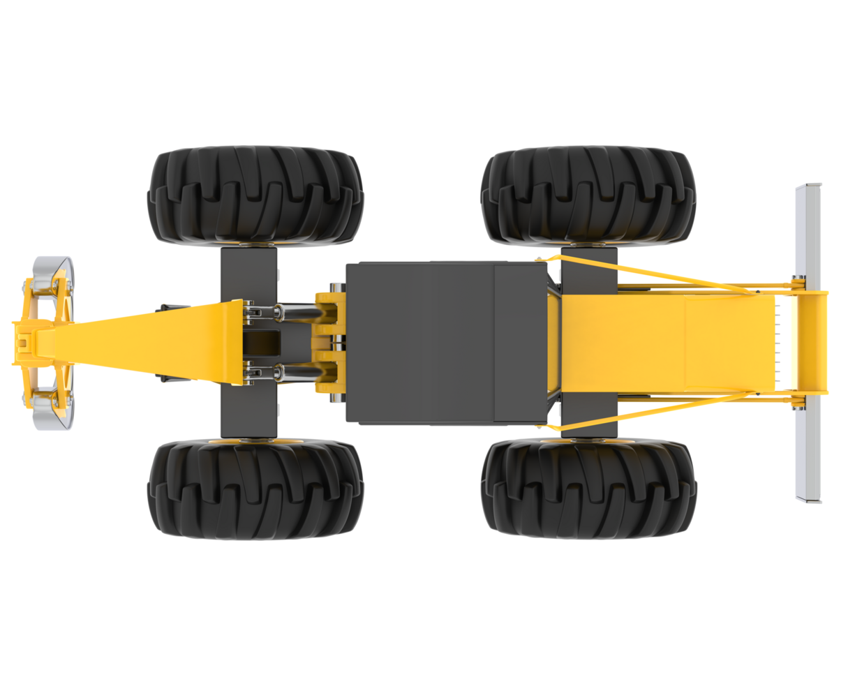 Excavator isolated on background. 3d rendering - illustration png