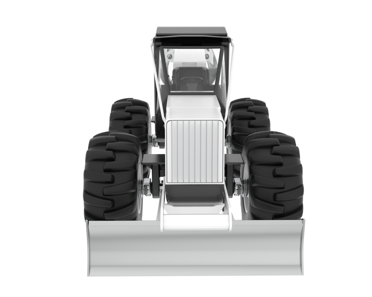 Skidder isolated on background. 3d rendering - illustration png