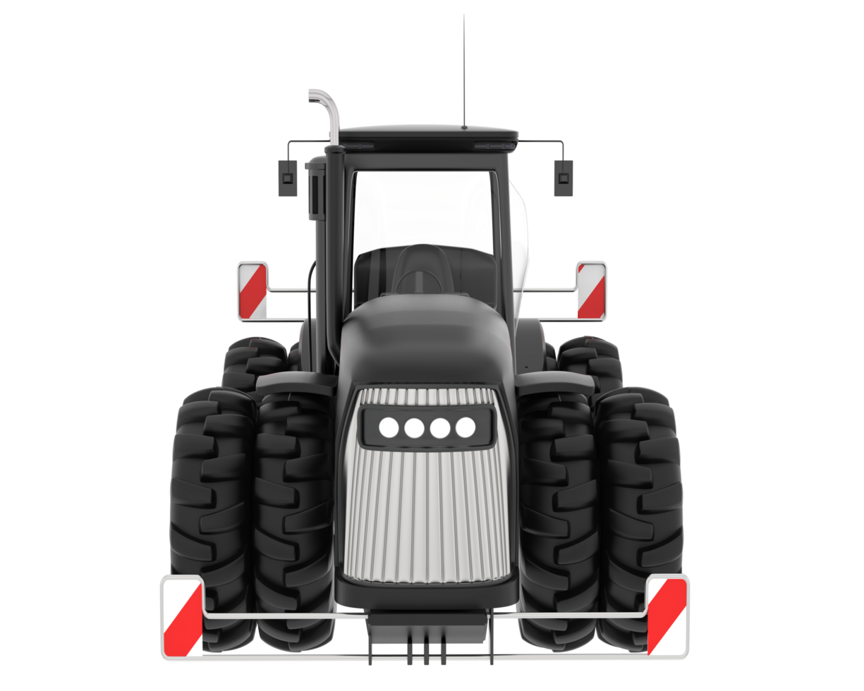 Large tractor isolated on background. 3d rendering - illustration png