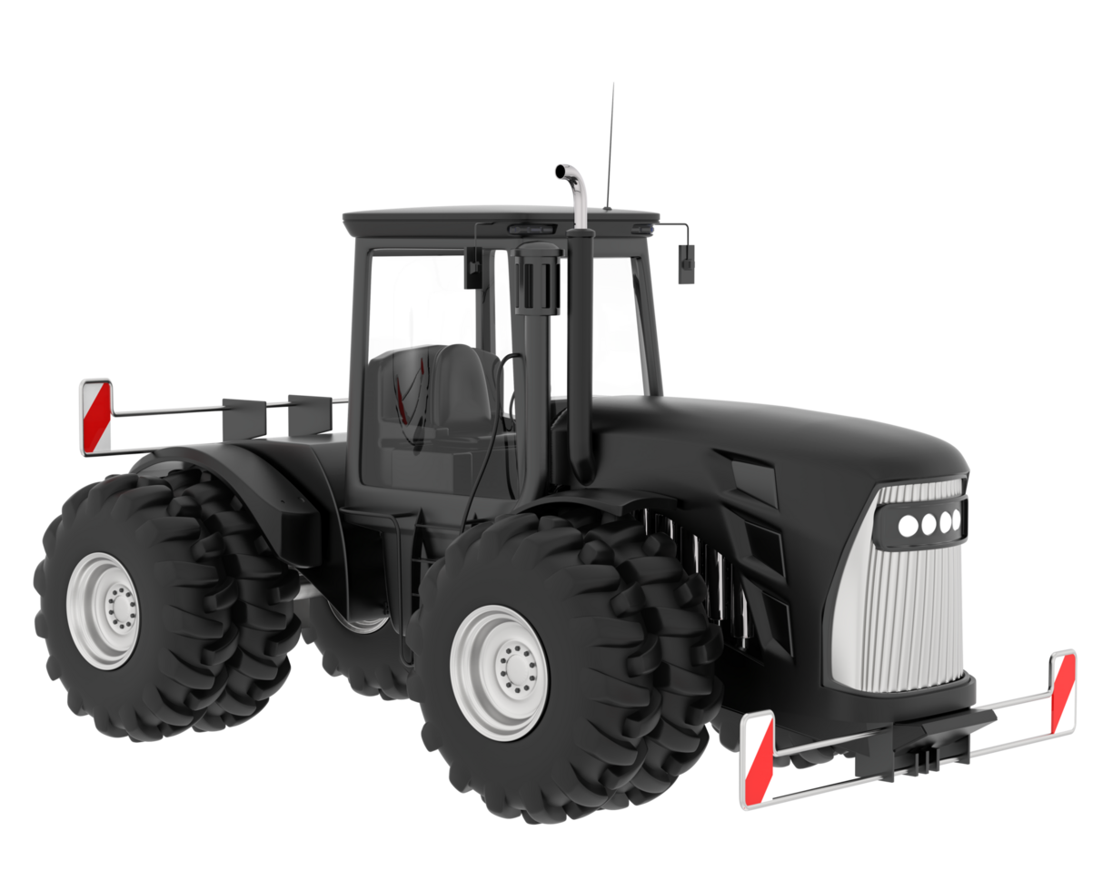 Large tractor isolated on background. 3d rendering - illustration png