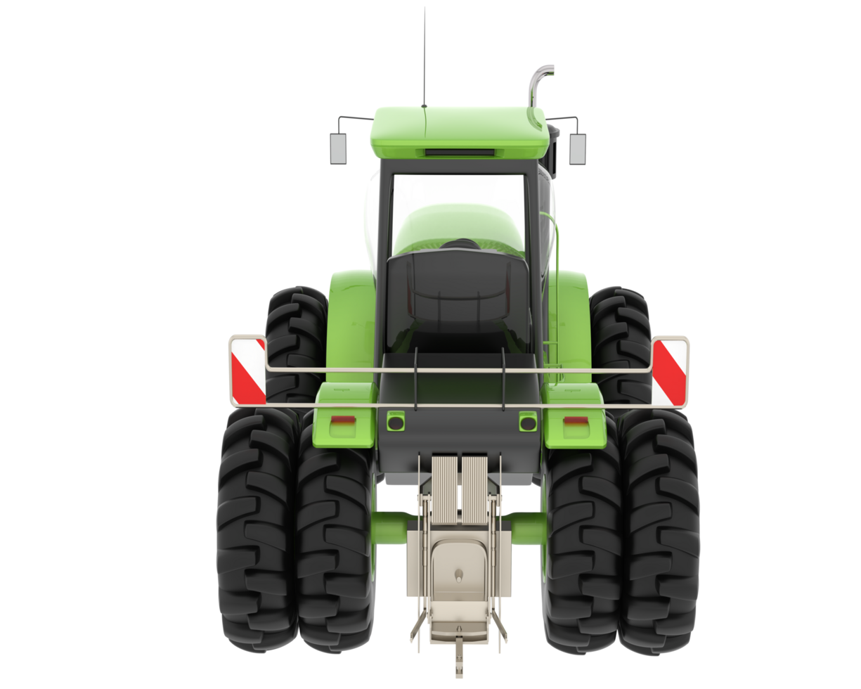 Large tractor isolated on background. 3d rendering - illustration png
