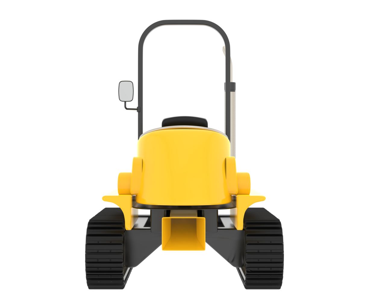 Large tractor isolated on background. 3d rendering - illustration png