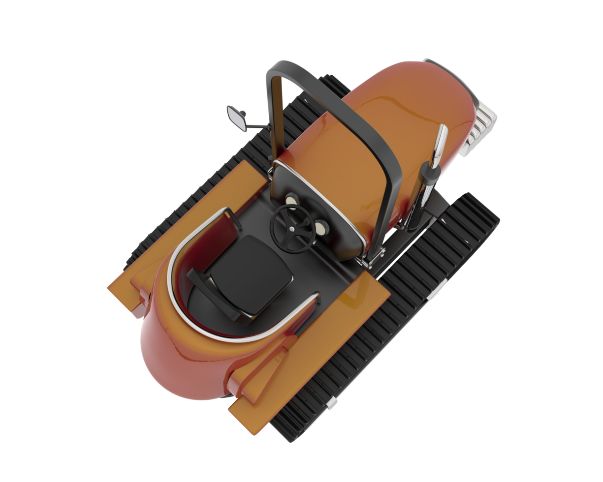 Mini crawler isolated on background. 3d rendering - illustration png