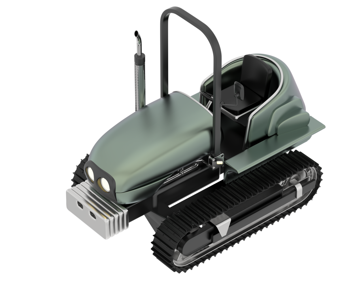 Mini crawler isolated on background. 3d rendering - illustration png