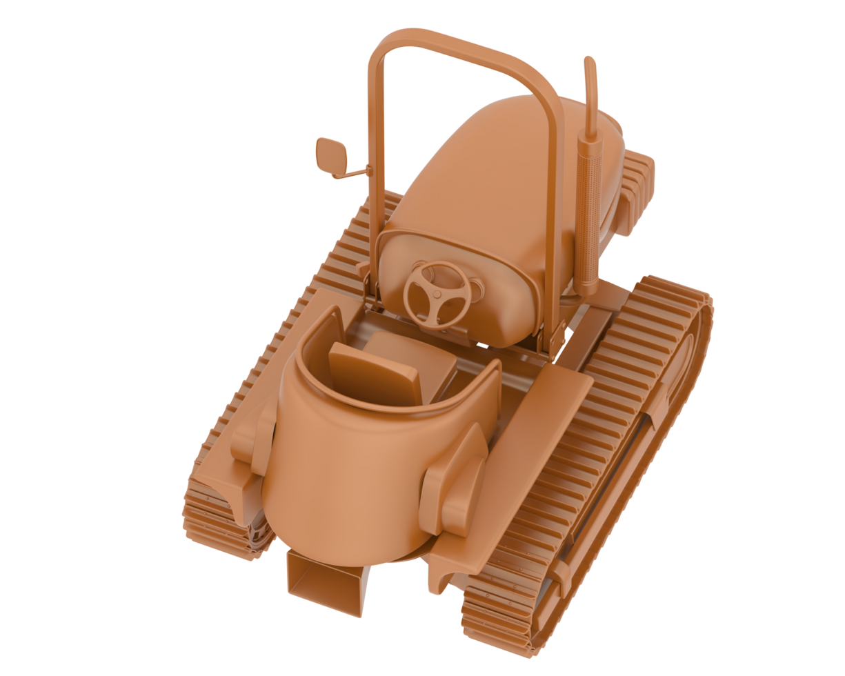 Mini crawler isolated on background. 3d rendering - illustration png