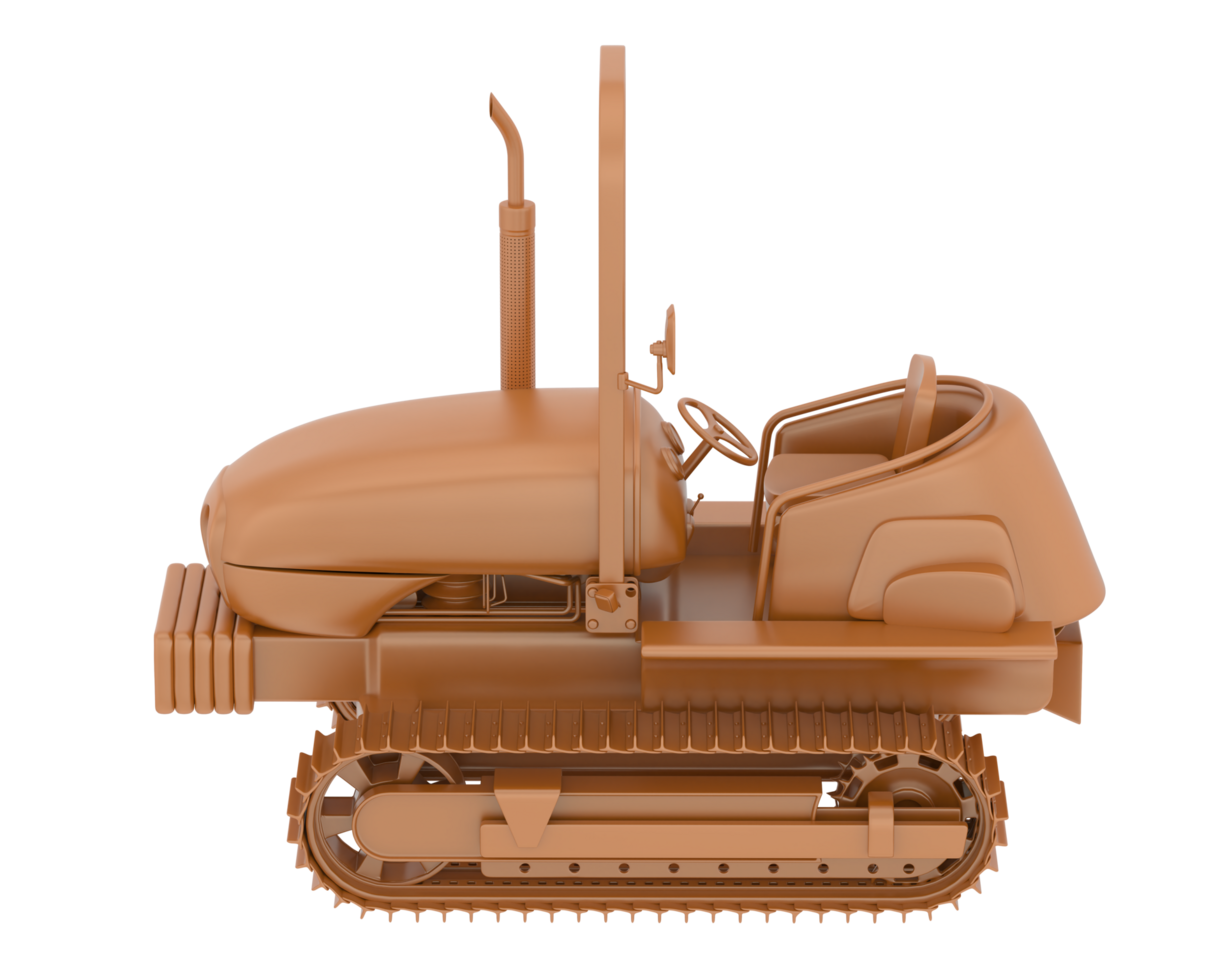 Mini crawler isolated on background. 3d rendering - illustration png