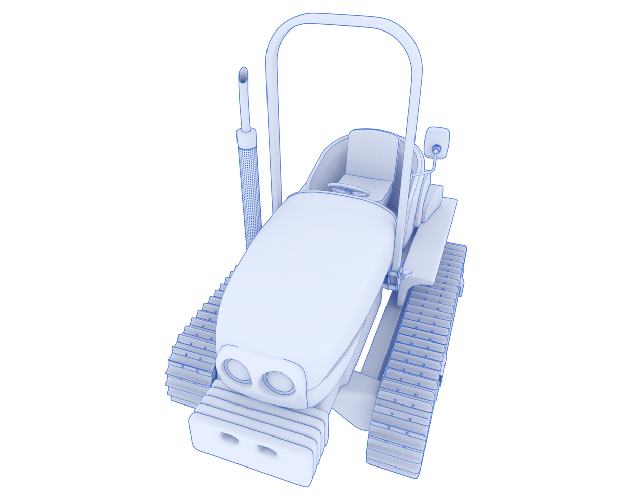 Mini crawler isolated on background. 3d rendering - illustration png