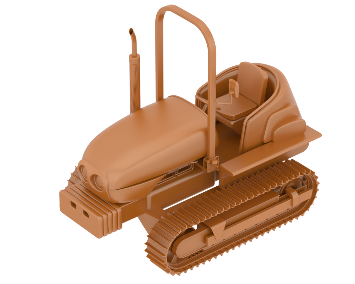 Mini crawler isolated on background. 3d rendering - illustration png