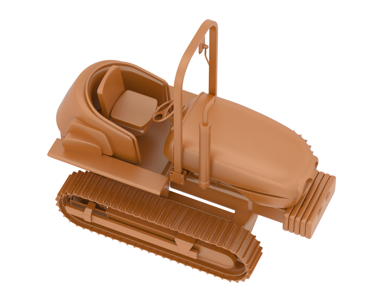 Mini crawler isolated on background. 3d rendering - illustration png