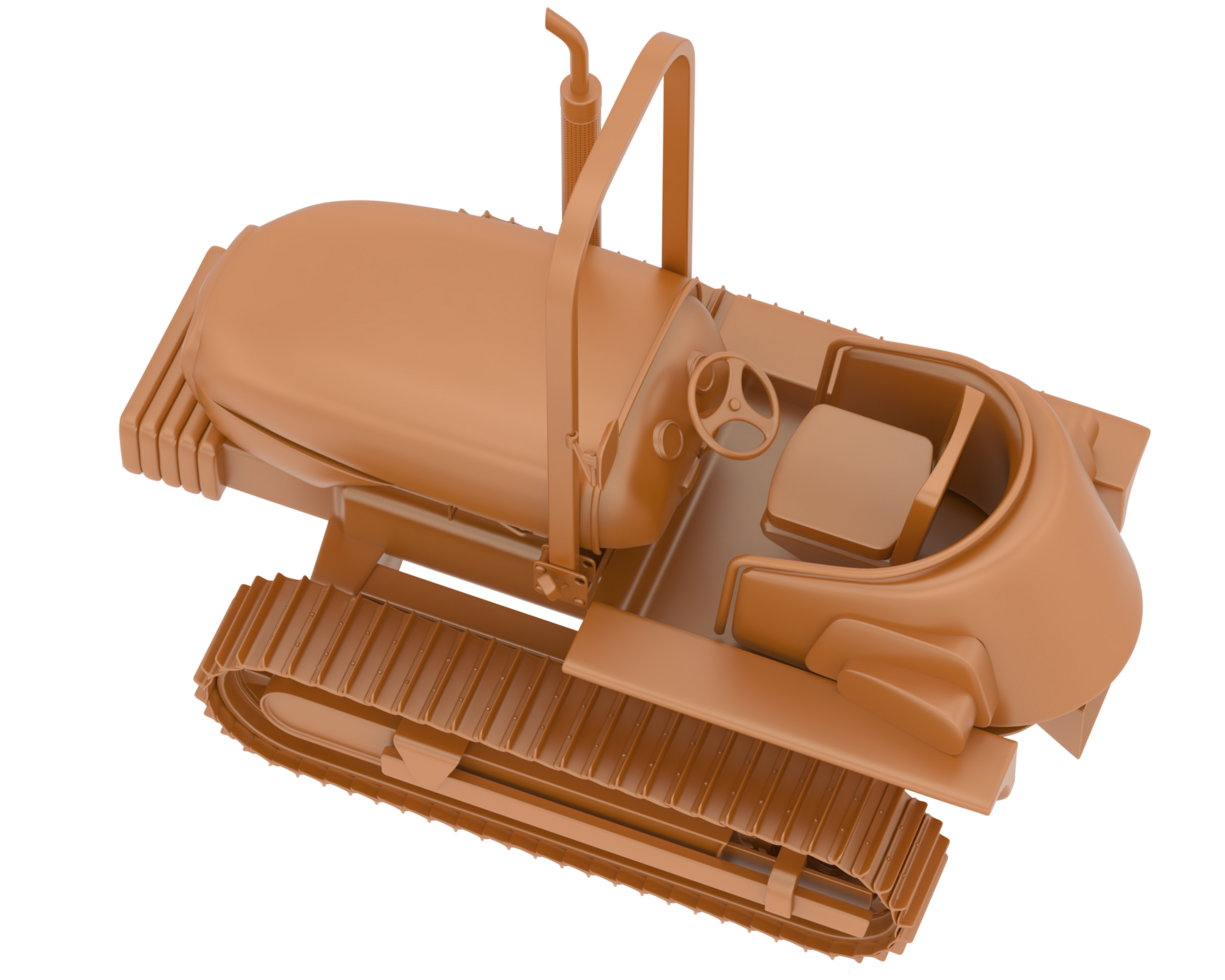 Mini crawler isolated on background. 3d rendering - illustration png