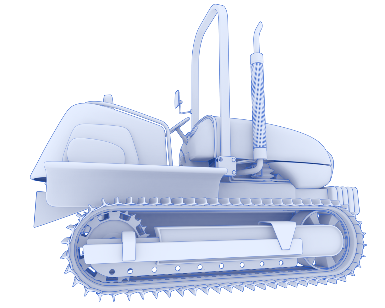 Mini crawler isolated on background. 3d rendering - illustration png