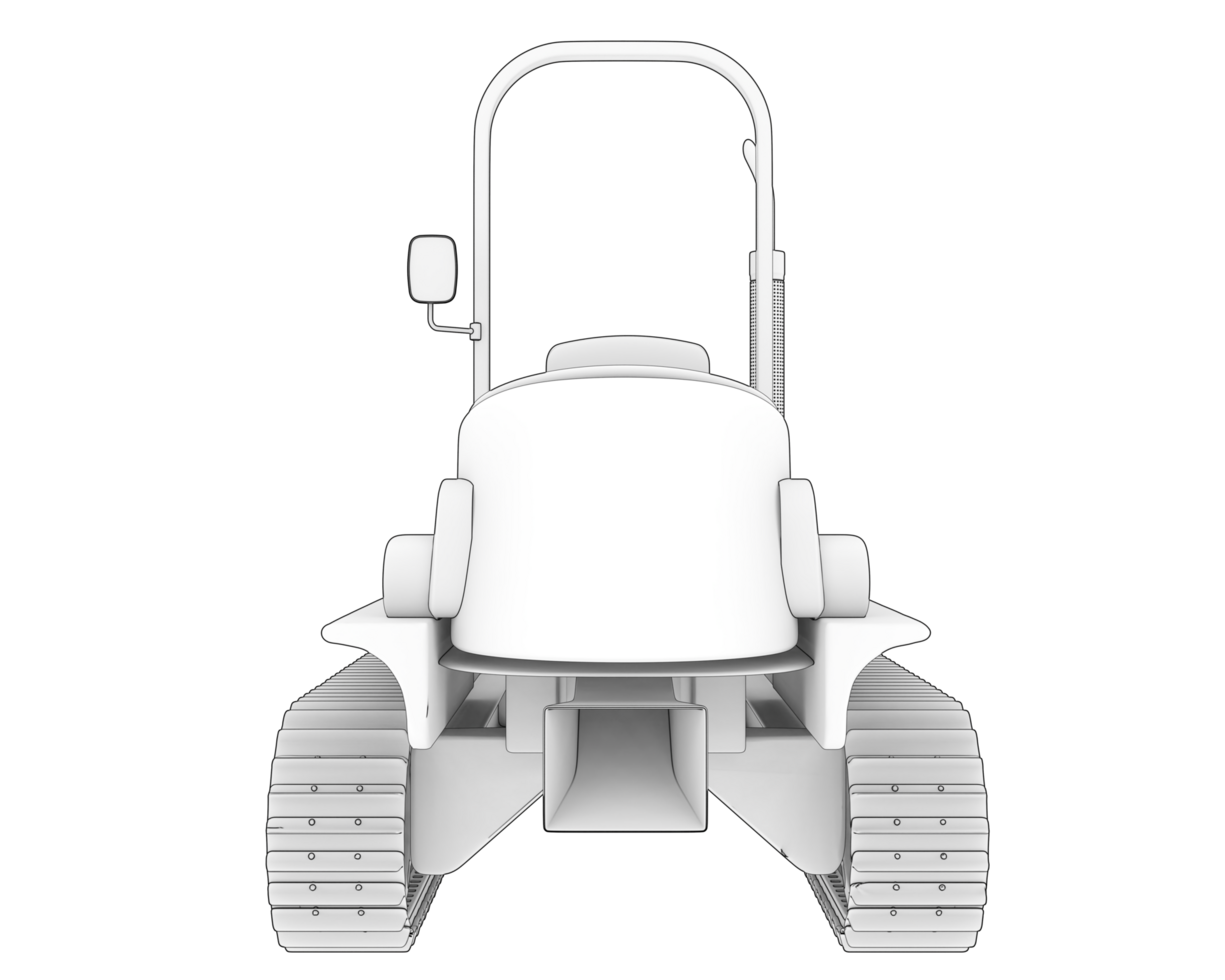 Mini crawler isolated on background. 3d rendering - illustration png