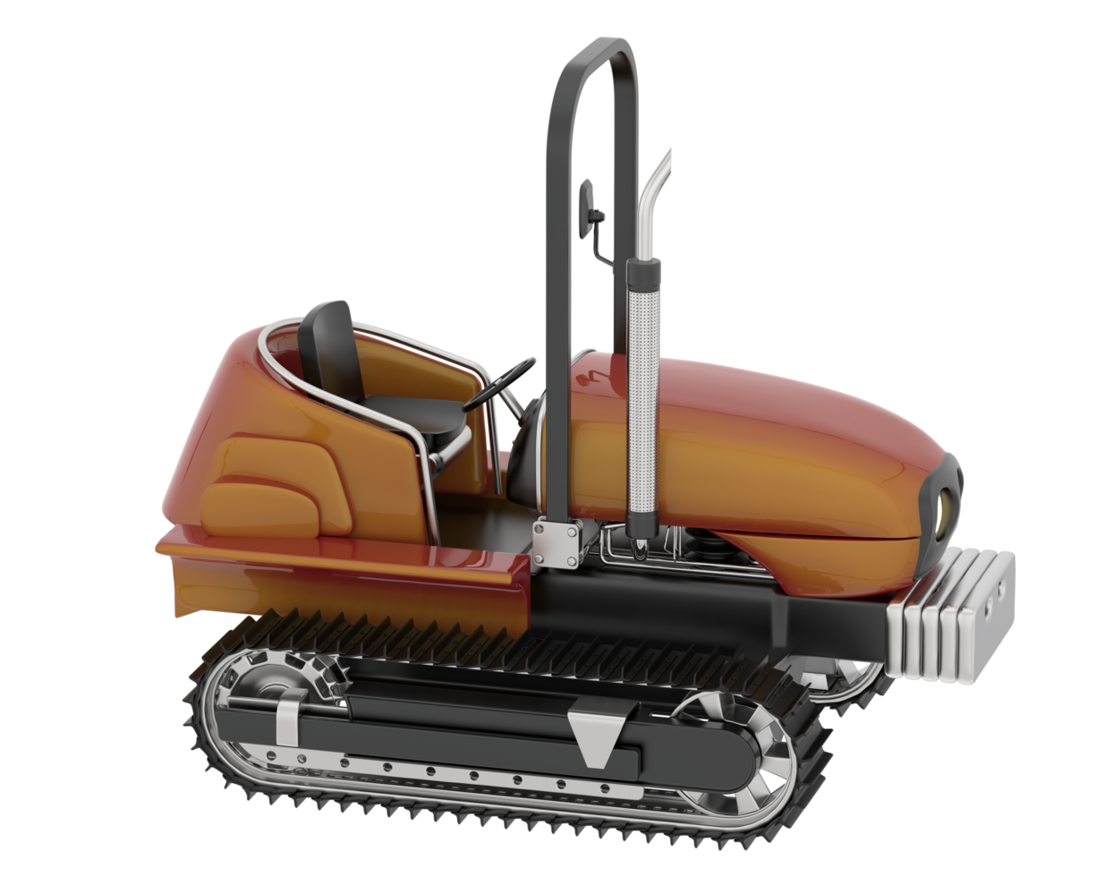 Mini crawler isolated on background. 3d rendering - illustration png