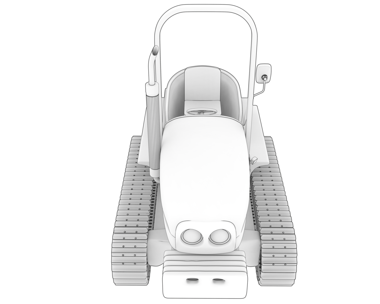 Mini crawler isolated on background. 3d rendering - illustration png