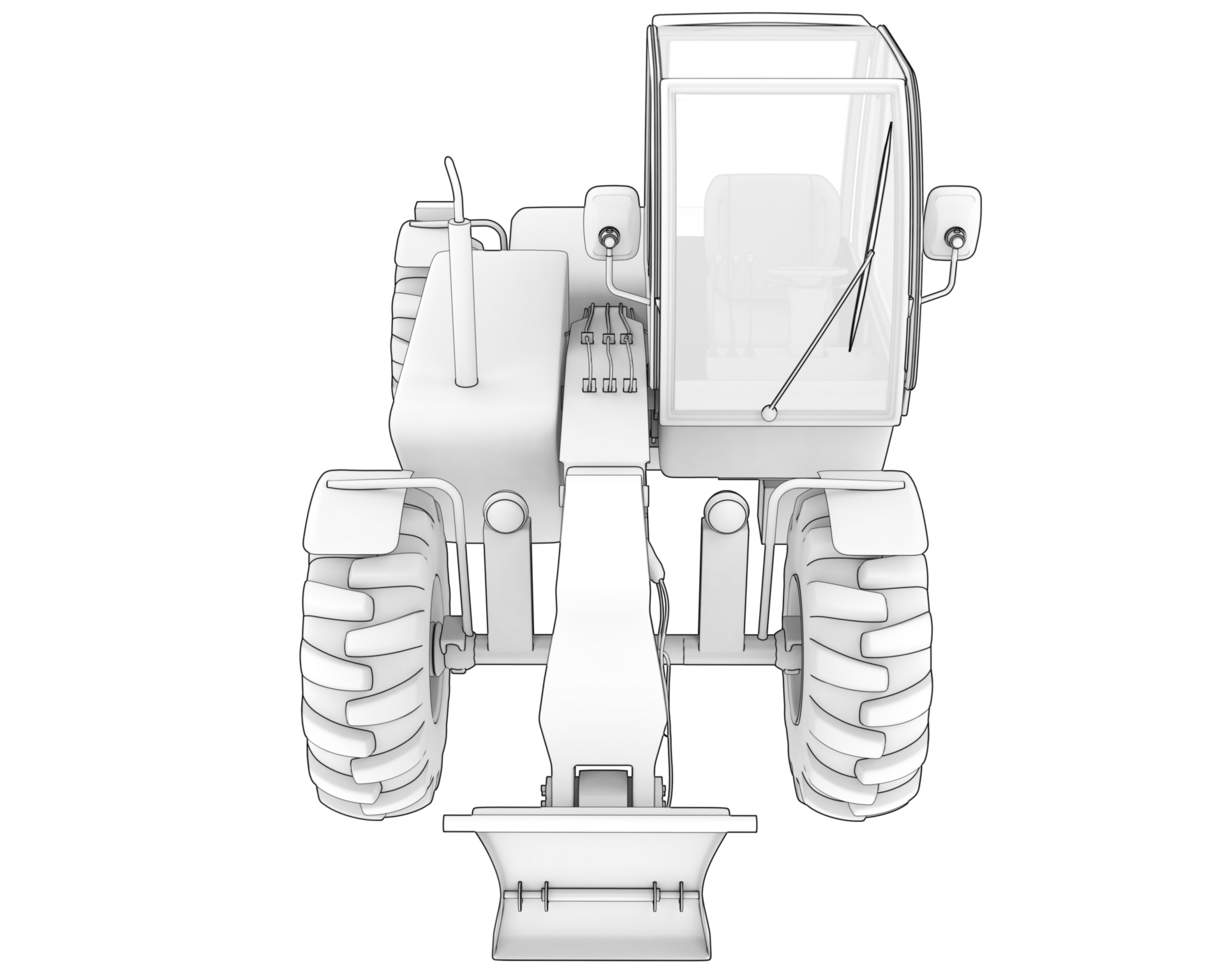 Wood cutting machine isolated on background. 3d rendering - illustration png