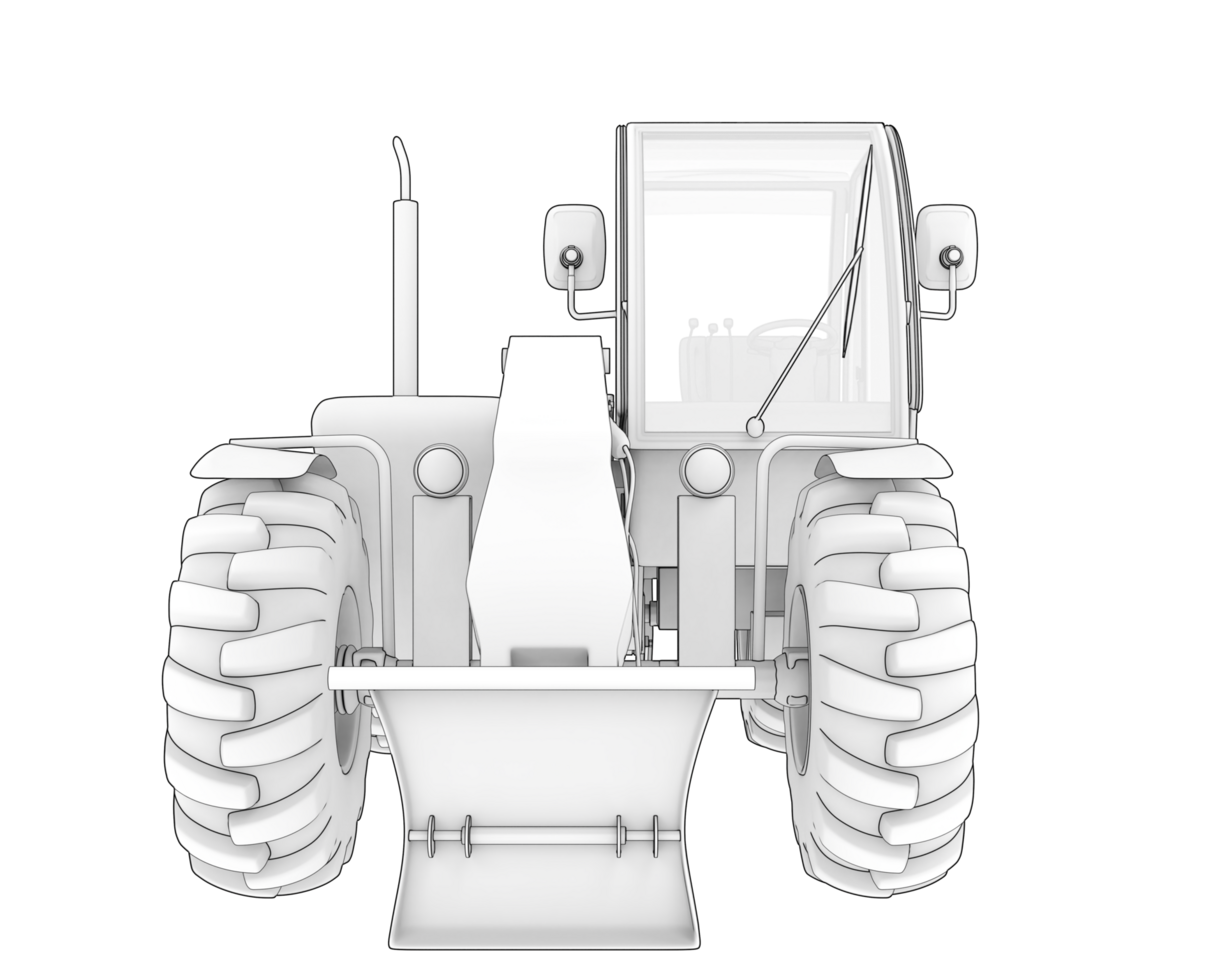Wood cutting machine isolated on background. 3d rendering - illustration png