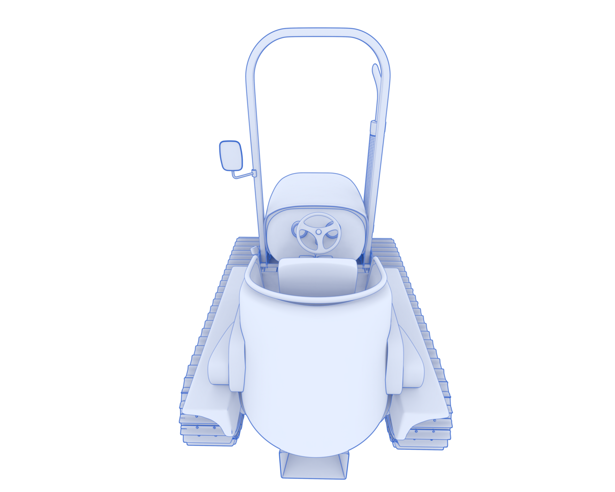 Mini crawler isolated on background. 3d rendering - illustration png