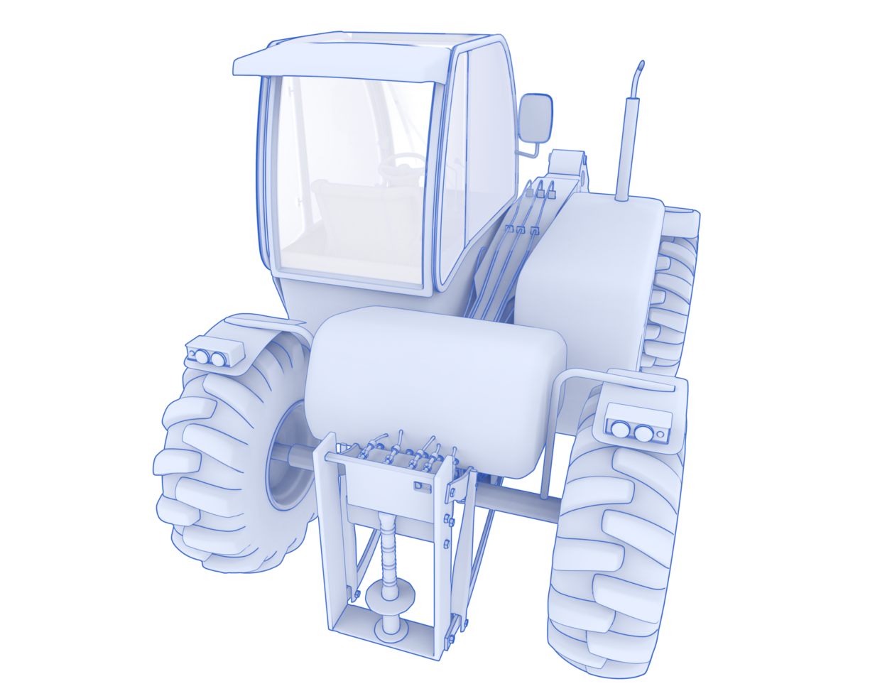Wood cutting machine isolated on background. 3d rendering - illustration png