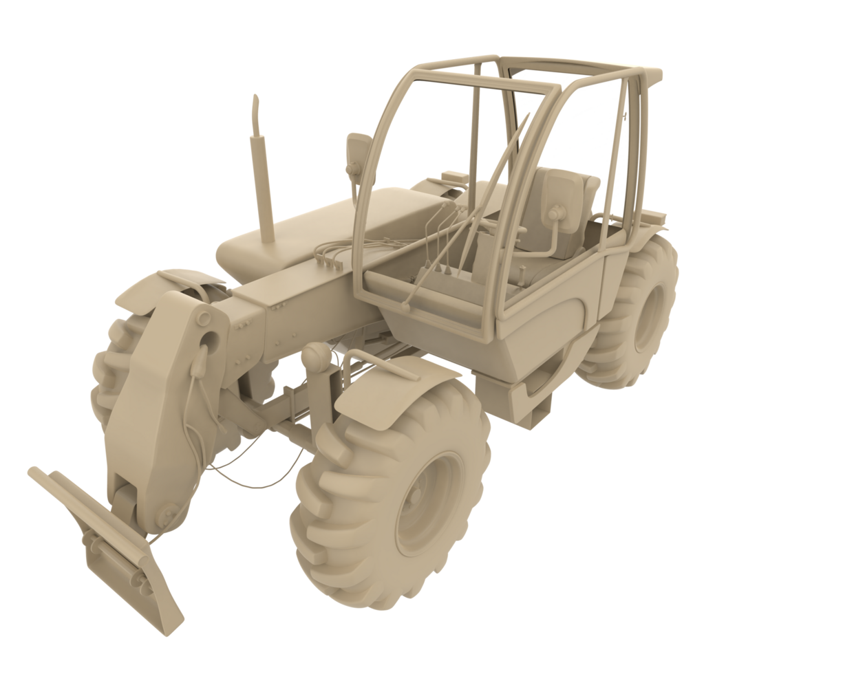 Wood cutting machine isolated on background. 3d rendering - illustration png