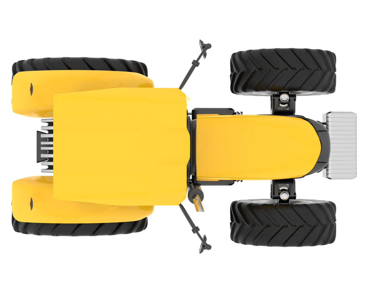 Big farming vehicle isolated on background. 3d rendering - illustration png