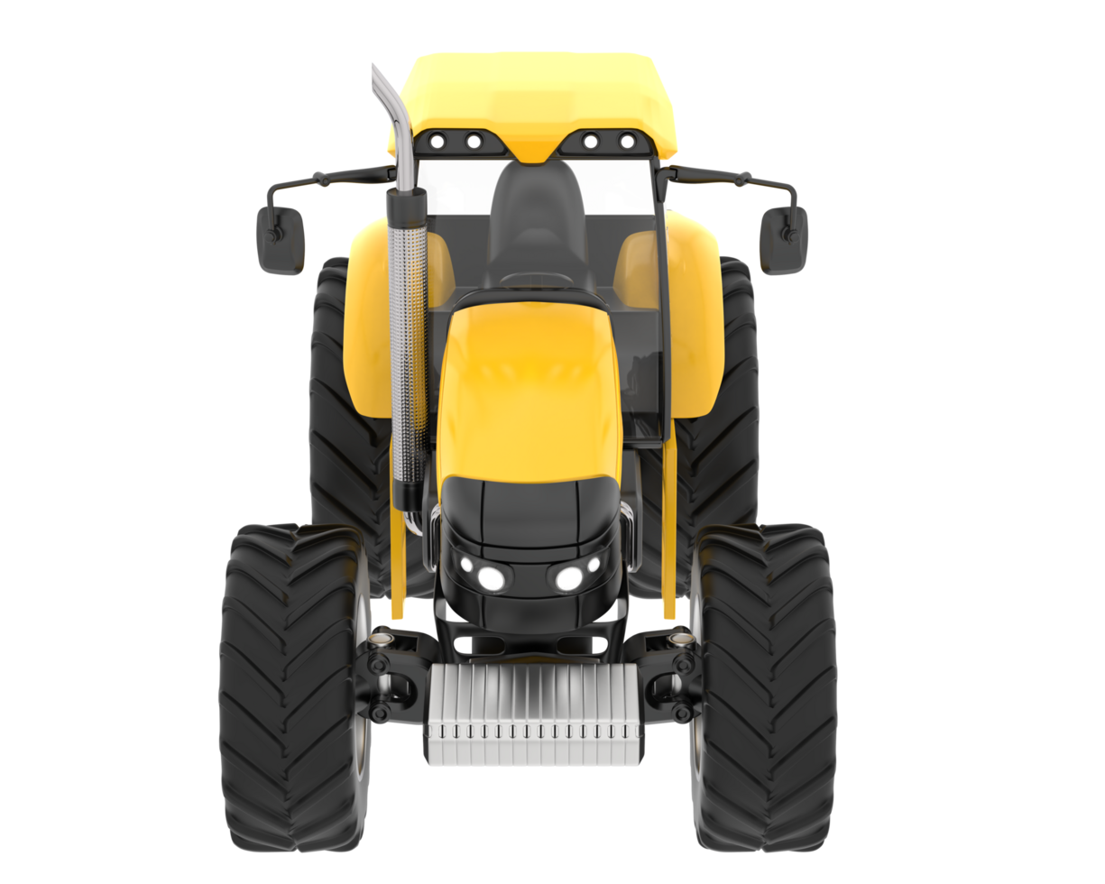 Big farming vehicle isolated on background. 3d rendering - illustration png