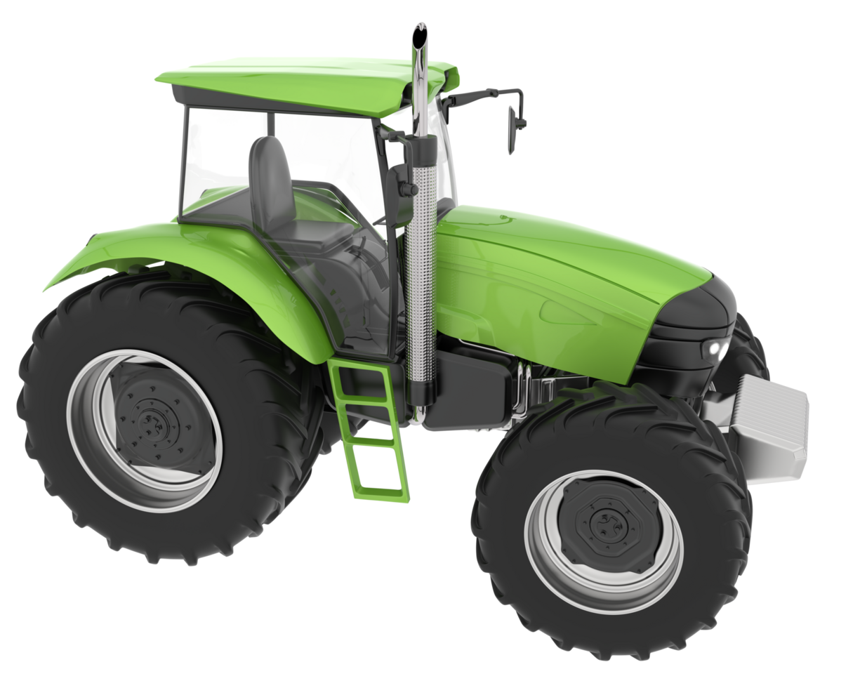 Big farming vehicle isolated on background. 3d rendering - illustration png