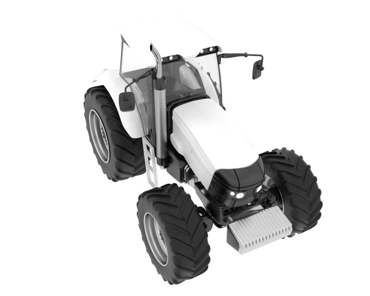 Big farming vehicle isolated on background. 3d rendering - illustration png