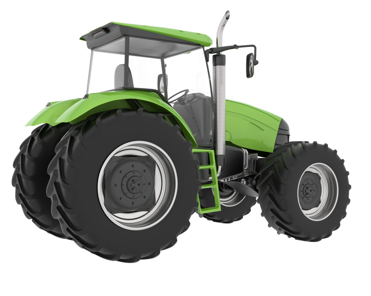 Big farming vehicle isolated on background. 3d rendering - illustration png