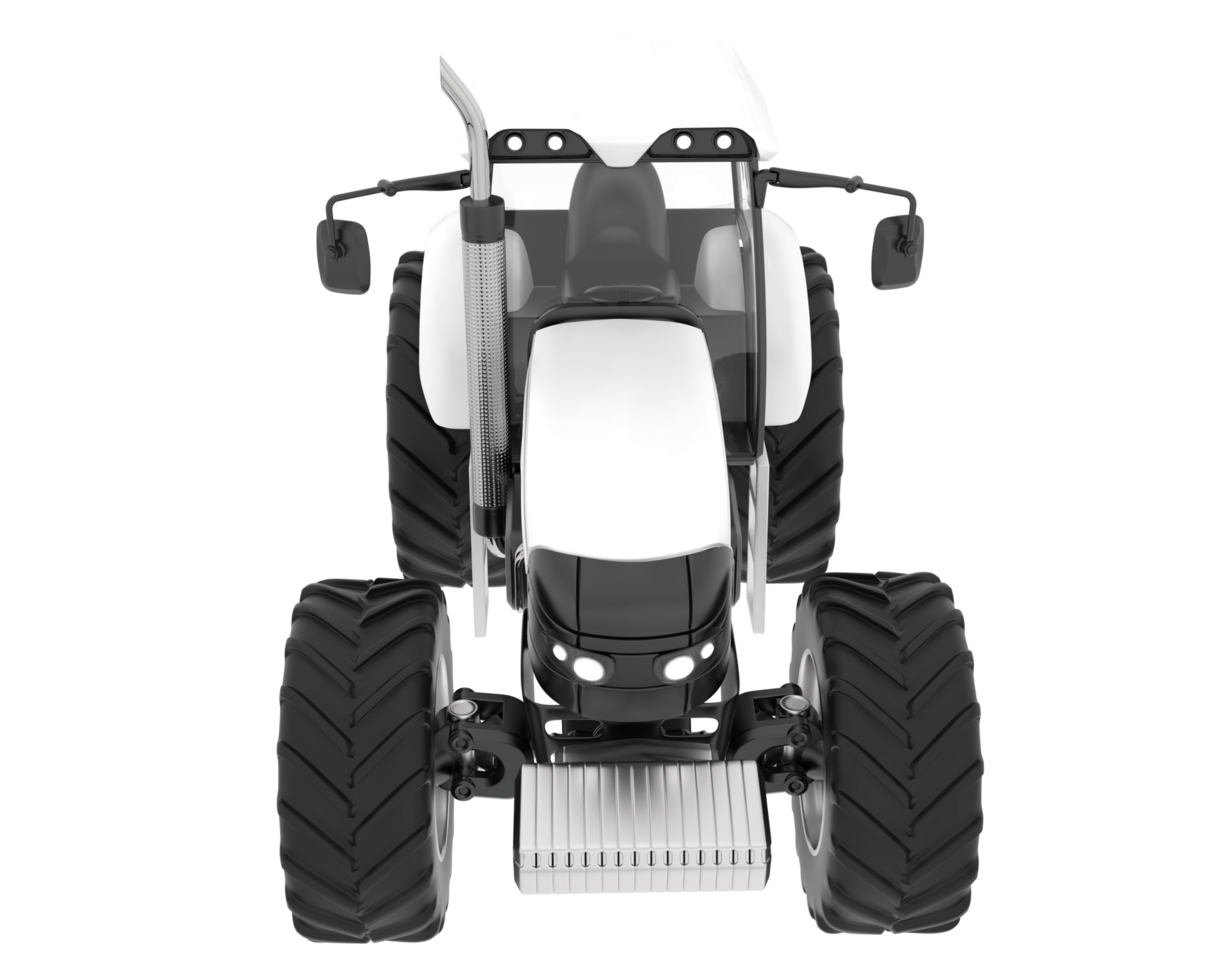 Big farming vehicle isolated on background. 3d rendering - illustration png