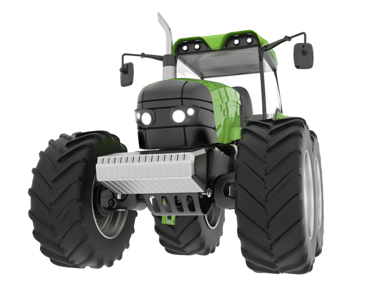 Big farming vehicle isolated on background. 3d rendering - illustration png