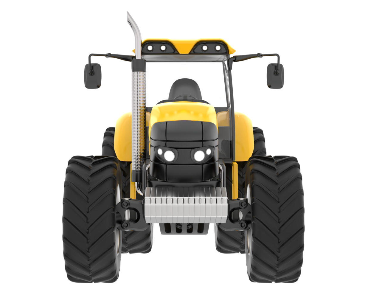 Big farming vehicle isolated on background. 3d rendering - illustration png