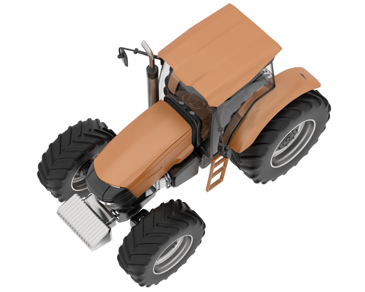 Big farming vehicle isolated on background. 3d rendering - illustration png