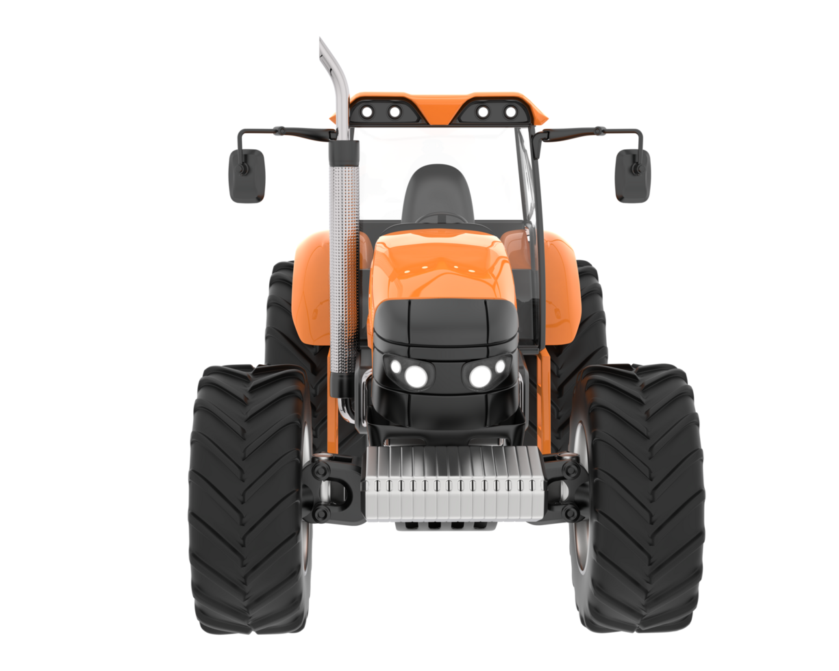Big farming vehicle isolated on background. 3d rendering - illustration png