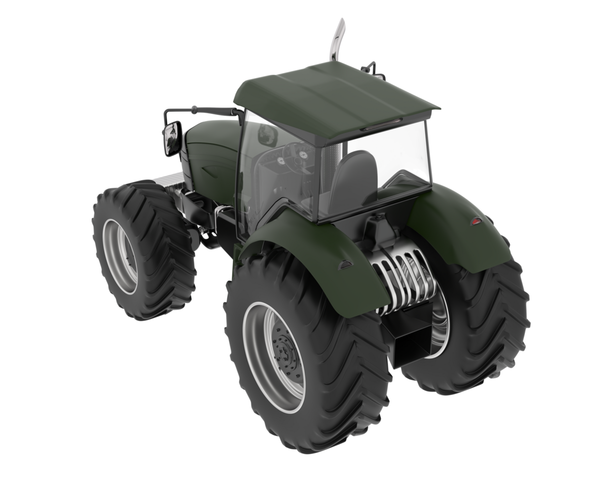 Big farming vehicle isolated on background. 3d rendering - illustration png