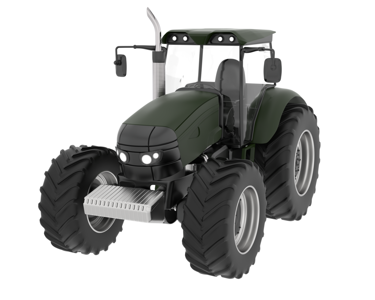 Big farming vehicle isolated on background. 3d rendering - illustration png