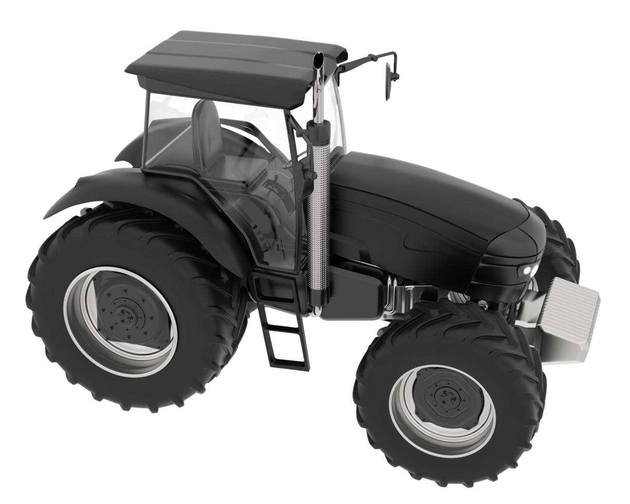 Big farming vehicle isolated on background. 3d rendering - illustration png