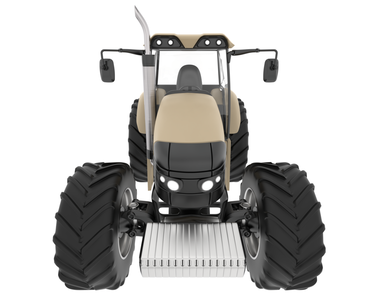 Big farming vehicle isolated on background. 3d rendering - illustration png