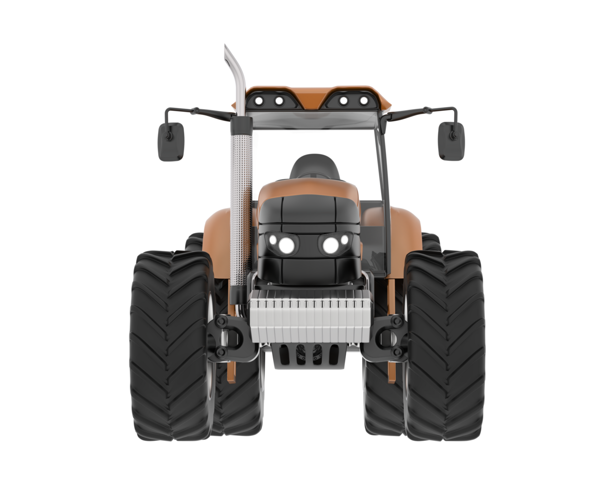 Big farming vehicle isolated on background. 3d rendering - illustration png